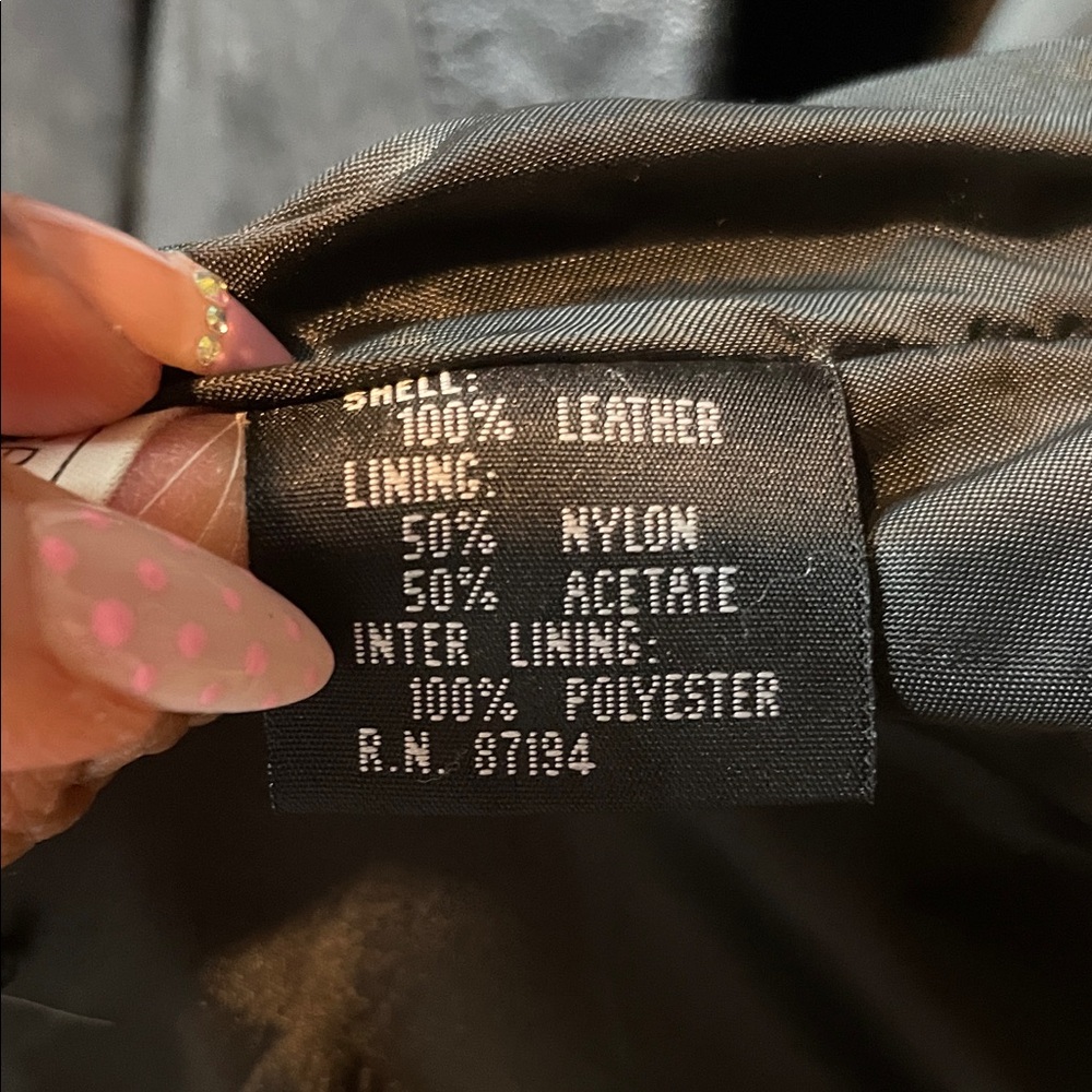 Margo’s Vintage Black Leather& Suede Double Breasted Oversized Coat women’s S - Picture 6 of 7